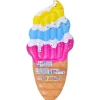 MATERASSINO ISOLA GONFIABILE CONO GELATO IN PVC MARE PISCINA 170 x 79CM