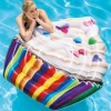 MATERASSINO ISOLA GONFIABILE STAMPA CUPCAKE IN PVC MARE PISCINA 142X135CM