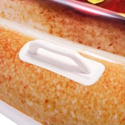 MATERASSINO ISOLA GONFIABILE STAMPA HOT-DOG IN PVC MARE PISCINA 108 X 89 CM