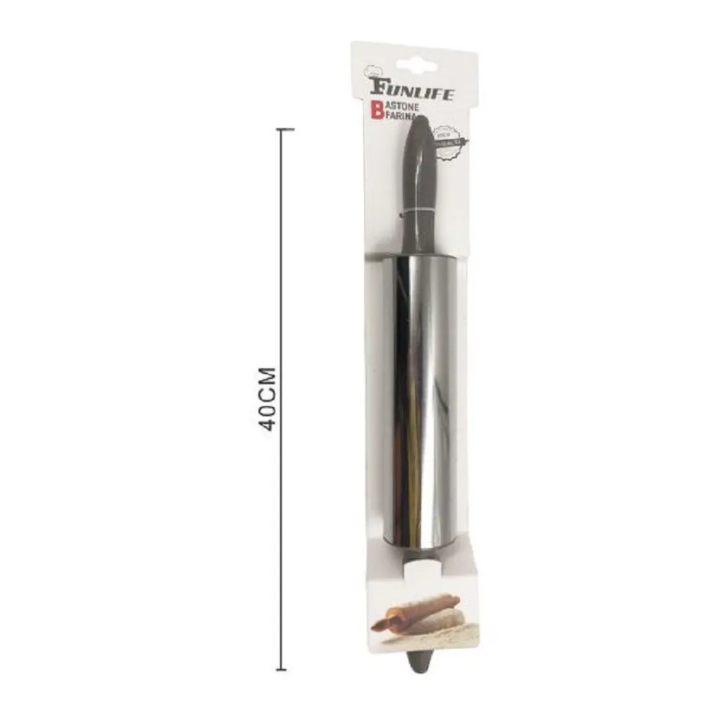 MATTARELLO MANICO TONDO 40 CM ANTIADERENTE PER STENDERE PASTA DOLCI CUCINA 50647