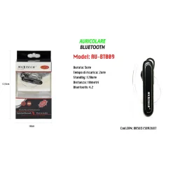 MAXTECH AU-BT009 AURICOLARE BLUETOOTH 4.2 UNIVERSALE CUFFIA PER SMARTPHONE ALTA PRESTAZIONE