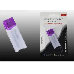MAXTECH LTO-SM001 LETTORE DI SCHEDE CARD 5IN1 USB 2.0 MS SD MMC TF AD ALTA VELOCITA'