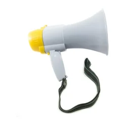 MEGAFONO PORTATILE ALTOPARLANTE REGISTRATORE VOCALE MUSICALE BATTERIA 200 mt.