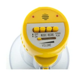 MEGAFONO PORTATILE ALTOPARLANTE REGISTRATORE VOCALE MUSICALE BATTERIA 200 mt.