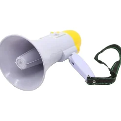 MEGAFONO PORTATILE ALTOPARLANTE REGISTRATORE VOCALE MUSICALE BATTERIA 200 mt.