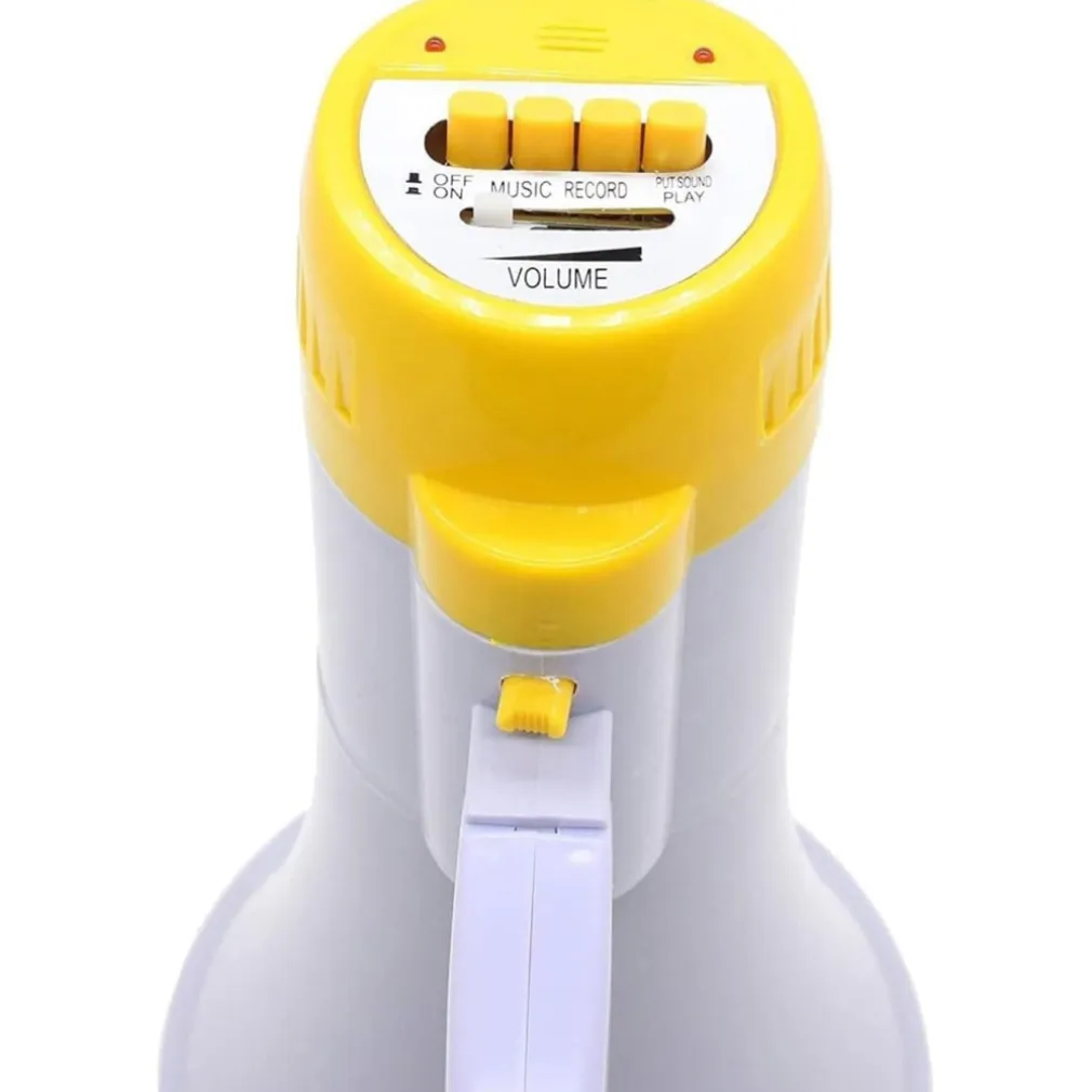 MEGAFONO PORTATILE ALTOPARLANTE REGISTRATORE VOCALE MUSICALE BATTERIA 200 mt.