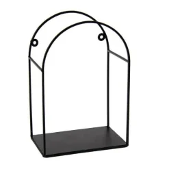MENSOLA BACHECA DA PARETE METALLO NERO 17X10X25CM SERIE INDUSTRIAL ARCO 822292