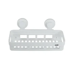 MENSOLA CON VENTOSA DA BAGNO X DOCCIA RETTANGOLARE PORTASAPONE SHAMPOO SCAFFALE