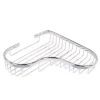 MENSOLA DOCCIA BAGNO ANGOLARE CROMATA LUCIDA 23.5CM CESTINO PORTA OGGETTI CUORE 87903