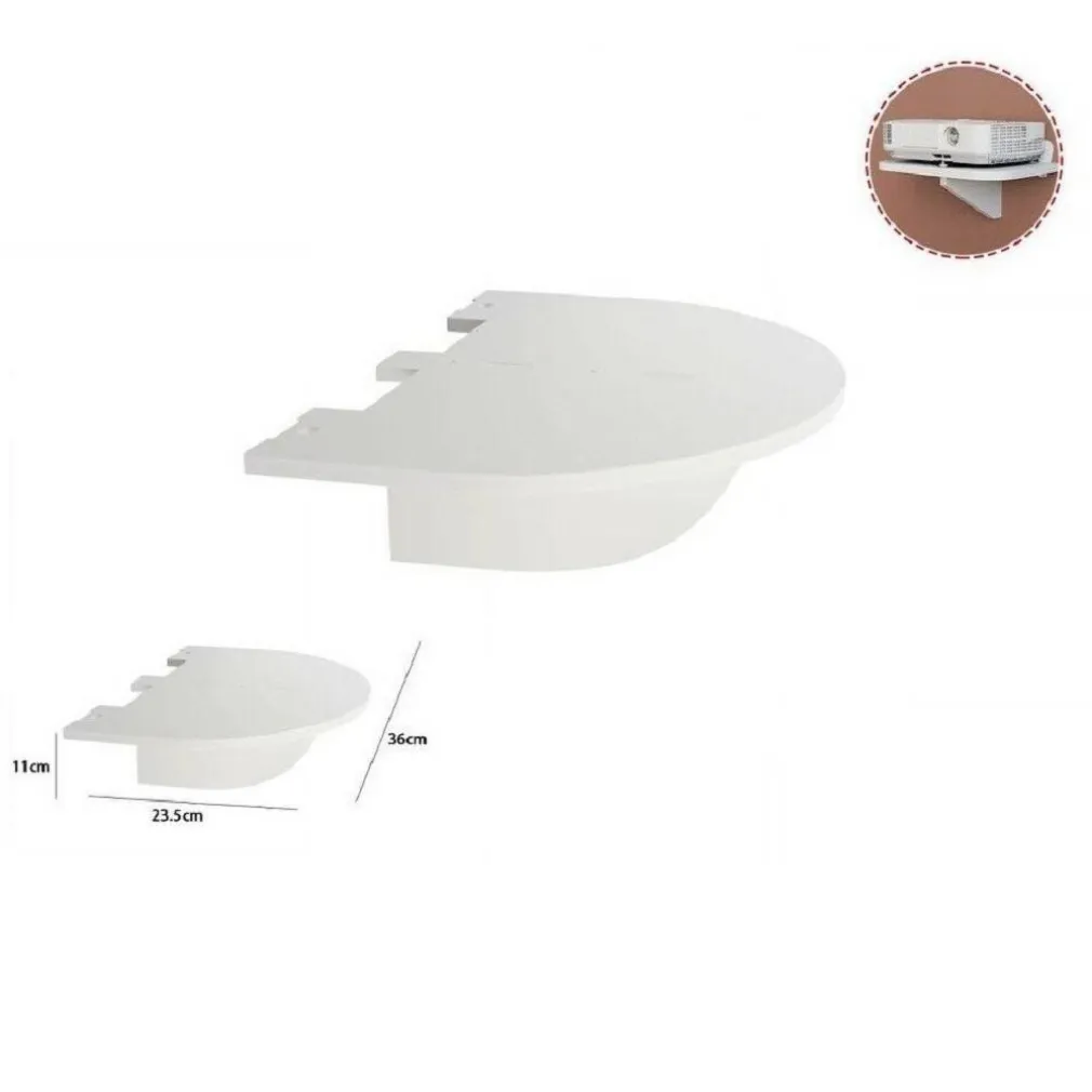 MENSOLA IN LEGNO BIANCO 36X23.5X11CM ARREDO CASA CAMERETTA 70202 SCAFFALE PARETE