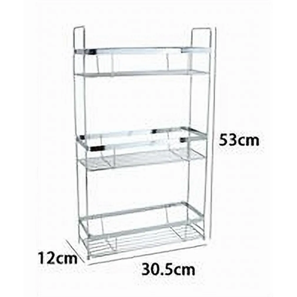 MENSOLA PER DOCCIA BAGNO RETTANGOLARE 3 RIPIANI PORTA OGGETTI 30,5X12X53CM 79302