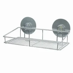 MENSOLA RETTANGOLARE PORTAOGGETTI ACCESSORIO BAGNO MONTAGGIO CON BIADESIVO 79844