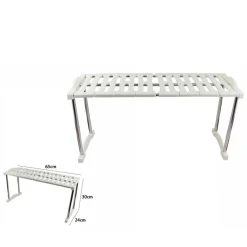 MENSOLA SOVRAPPONIBILE SALVASPAZIO ORGANIZER IMPILABILE ARMADIO MOBILI 65x24x30