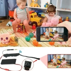 MICRO CAMERA SPIA HD TELECAMERA NASCOSTA MICROSPIA CCTV P2P ANTENNA ESTERNA WIFI