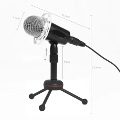 MICROFONO A CONDENSATORE PER TRASMISSIONE REGISTRAZIONE VOCALE CONFERENZE PC Y10