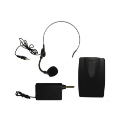 MICROFONO AD ARCHETTO WIRELESS SENZA FILI CON CENTRALINA E TRASMETTITORE