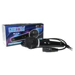 MICROFONO DINAMICO UNIDIREZIONALE CON CAVO MONO 2MT KARAOKE STEREO LB-108