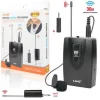 MICROFONO LAVALIER CON CLIP WIRELESS AMPLIFICATORE VOCALE PORTATILE VHF 30MT W736