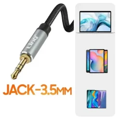 MICROFONO LAVALIER JACK 3,5 MM SUONO OMNIDIREZIONALE A 360° CAVO 3 METRI AV3553M