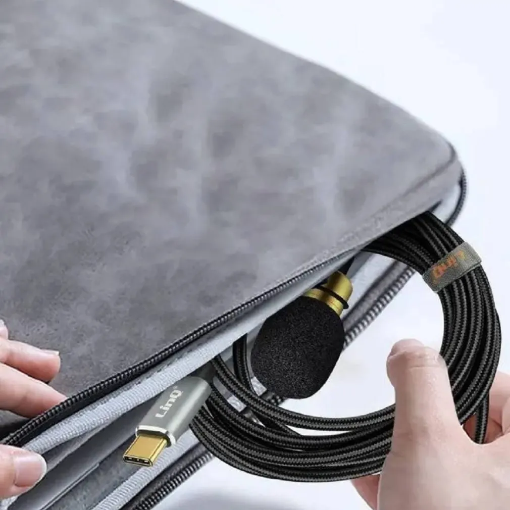 MICROFONO LAVALIER USB-C SUONO OMNIDIREZIONALE A 360° CAVO DA 2 METRI TPC3539M