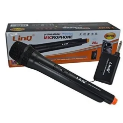 MICROFONO PROFESSIONALE WIRELESS DINAMICO CON INTERRUTTORE SENZA FILI LINQ W735