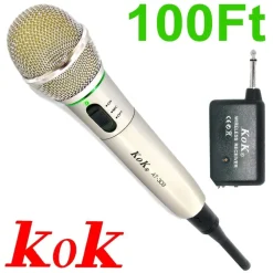 MICROFONO WIRELESS E CON CAVO FILO 2 IN 1 PER KARAOKE CANTARE 309