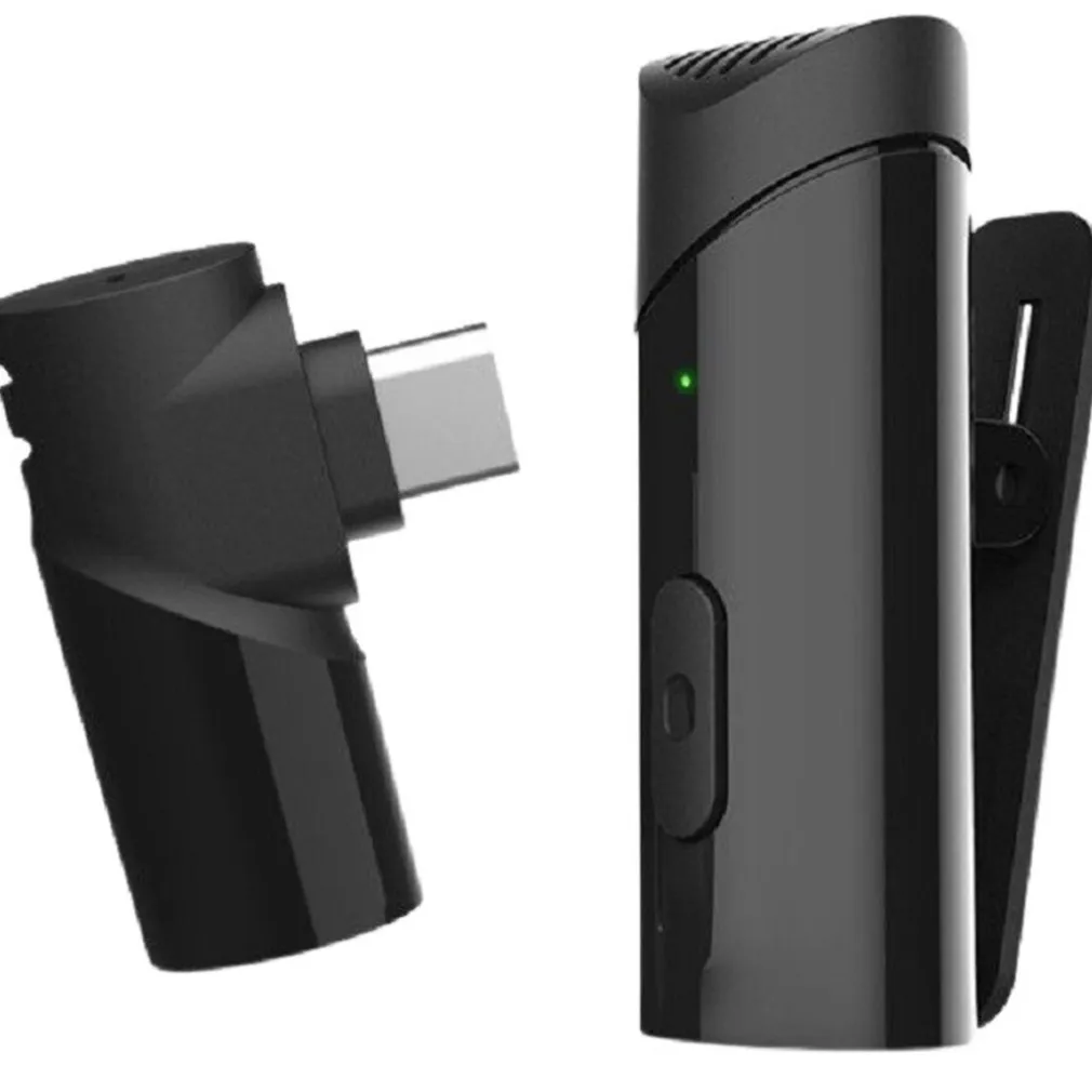 MICROFONO WIRELESS SENZA FILI 2,4GHZ PORTA USB C SMARTPHONE PC CON CLIP Q-HW66A