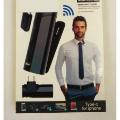 MICROFONO WIRELESS SENZA FILI 2,4GHZ PORTA USB C SMARTPHONE PC CON CLIP Q-HW66A