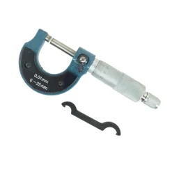 MICROMETRO SPESSIMETRO CENTESIMALE ANALOGICO ACCIAIO PER ESTERNI 0-25mm 0.01 mm