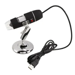 MICROSCOPIO USB DIGITALE 40X 1000X PC NOTEBOOK FOTO VIDEO 8 LED 2.0 MPX STAFFA