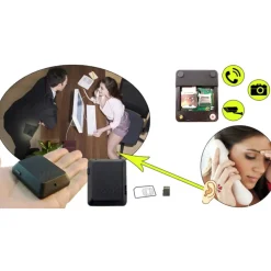 MICROSPIA VIDEO CAMERA CIMICE GSM SPIA AUDIO VIDEO AMBIENTALE MICRO-SD X009