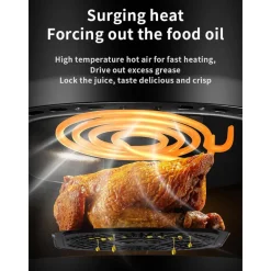 MIGLIOR FRIGGITRICE AD ARIA DA 8 LT 1350W DISPLAY CONTROL SMART FORNO VISIBILE