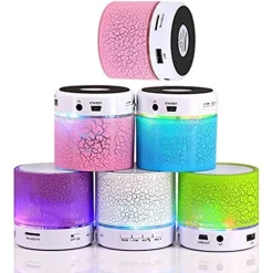 MINI ALTOPARLANTE BLUETOOTH CON LUCE LED USB BOMBONIERE REGALO PER ADULTI BAMBINI