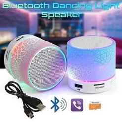 MINI ALTOPARLANTE BLUETOOTH CON LUCE LED USB BOMBONIERE REGALO PER ADULTI BAMBINI