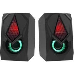 MINI ALTOPARLANTE CASSE USB 2.0 SPEAKER CON LUCE LED RGB PC MULTIMEDIALE A4000