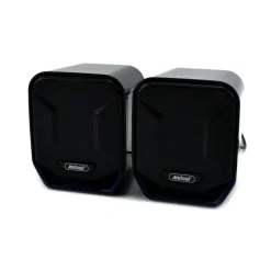 MINI ALTOPARLANTI CASSE PER COMPUTER 3W CABLATI CON LUCE RGB LED Q-YX17 JACK USB