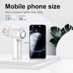 MINI ASPIRAPOLVERE PORTATILE RICARICABILE USB ASPIRATORE E SOFFIATORE 2IN1 150W