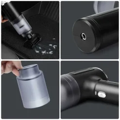 MINI ASPIRAPOLVERE SOFFIATORE PROFESSIONALE PORTATILE 4 IN 1 PER CASA AUTO RICARICA USB