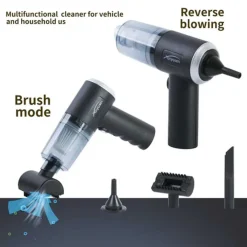 MINI ASPIRAPOLVERE SOFFIATORE PROFESSIONALE PORTATILE 4 IN 1 PER CASA AUTO RICARICA USB