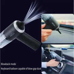 MINI ASPIRAPOLVERE SOFFIATORE PROFESSIONALE PORTATILE 4 IN 1 PER CASA AUTO RICARICA USB