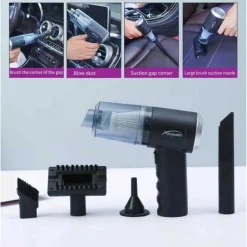 MINI ASPIRAPOLVERE SOFFIATORE PROFESSIONALE PORTATILE 4 IN 1 PER CASA AUTO RICARICA USB