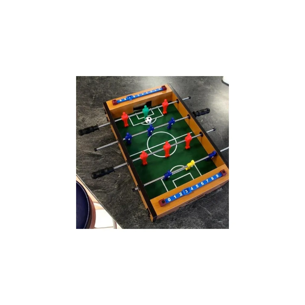 MINI CALCETTO DA TAVOLO STRUTTURA IN LEGNO E SAGOME IN PLASTICA PALLINA INCLUSA