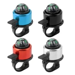 MINI CAMPANELLO CAMPANELLI PER DA BICICLETTA BICI BIKE CON BUSSOLA MANUBRIO