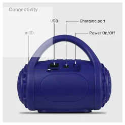 MINI CASSA PORTATILE SPEAKER T-2019 WIRELESS BLUETOOTH AUDIO POTENTE AMPLIFICATA