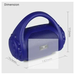 MINI CASSA PORTATILE SPEAKER T-2019 WIRELESS BLUETOOTH AUDIO POTENTE AMPLIFICATA