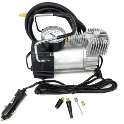 MINI COMPRESSORE ARIA PORTATILE AUTO 12V 140PSI 3 CONNETTORI BICI GONFIABILI