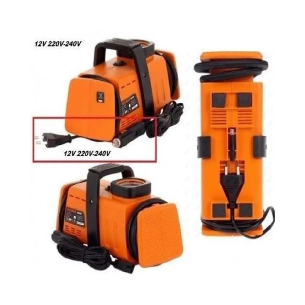 MINI COMPRESSORE PORTATILE CANOTTI AUTO 12V 220V AUTO BICI MOTO DCC-260