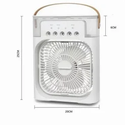 MINI CONDIZIONATORE RAFFREDDATORE D'ARIA PICCOLO PORTATILE UMIDIFICATORE NERO