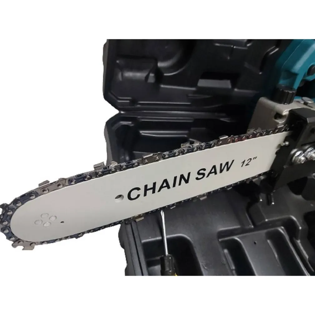 MINI ELETTROSEGA 12" 2 BATTERIE 21V CON SERBATOIO OLIO MOTOSEGA ELETTRICA VALIGIA