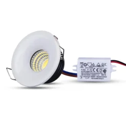 MINI FARETTO LED COB 3W DA INCASSO 40MM SPOT CON MOLLA LUCE CALDA O FREDDA